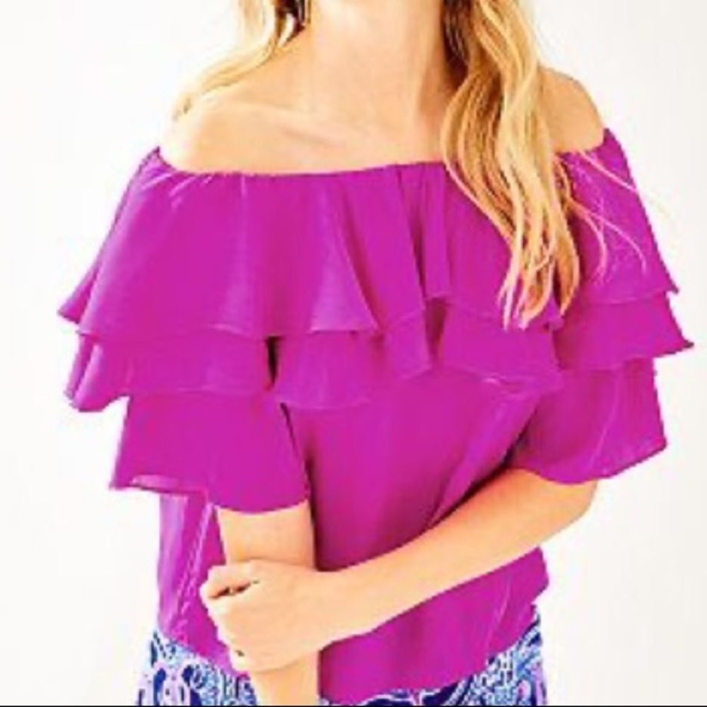 Lilly Pulitzer Haylee Top Wine Spritzer NWT